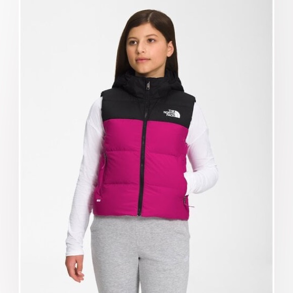 The North Face 1996 Retro Nuptse Down Vest With Hood Youth Medium